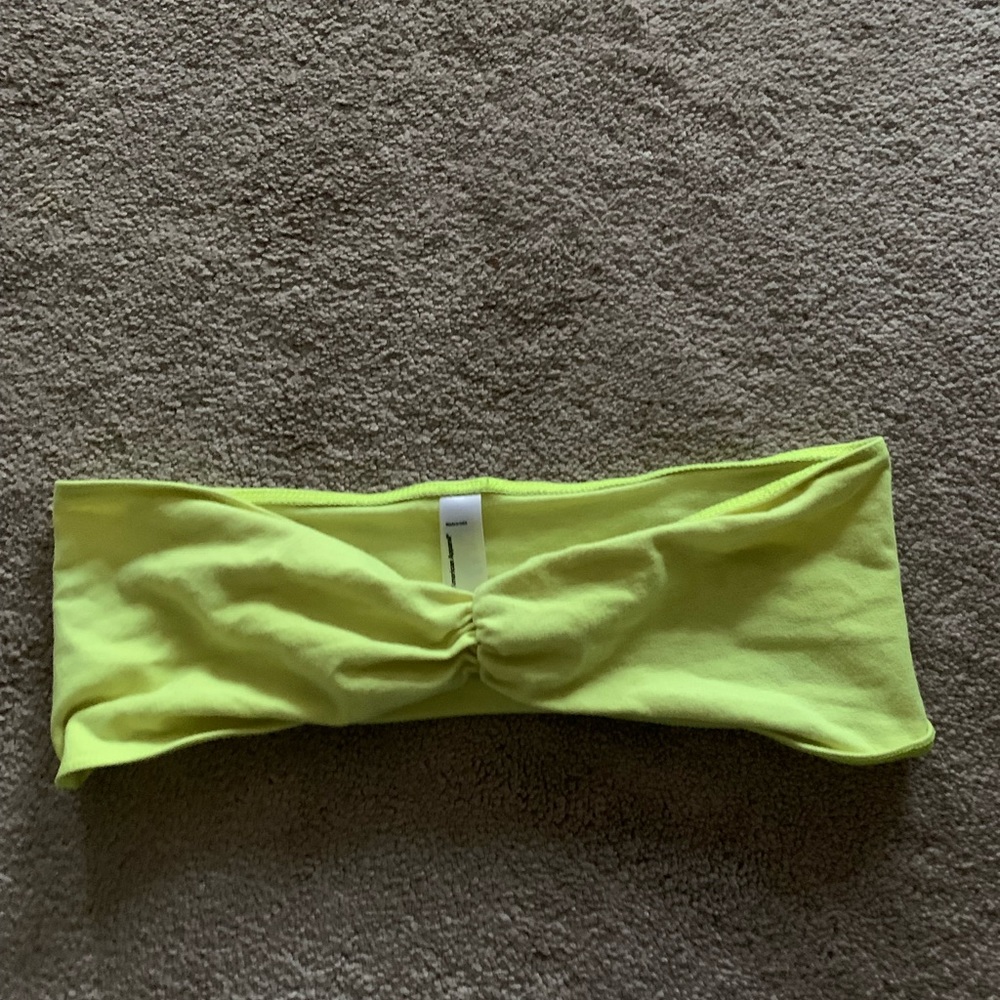 American Apparel Neon Lime Twist Bandeau